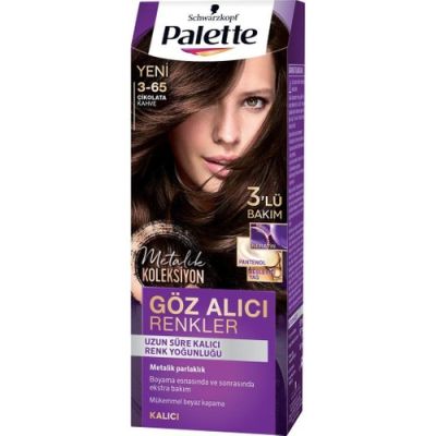  Palette Göz Alıcı Renkler Çikolata Kahve 3-65 Saç Boyası