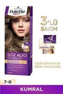 Palette Göz Alıcı Renkler Saç Boyası No: 7.0 Kumral