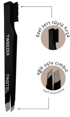 Pastel Sıngle Tweezer With Brush