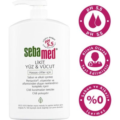  Sebamed Likit Yüz & Vücut Temizleme Jeli 1000 ml