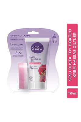 Sesu Duşta Tüy Dökücü Krem Hassas Ciltler 150 Ml