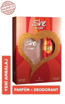 She Is Love Edt 50 ml Kadın Parfüm Ve 150 ml Deodorant Set 8690973029157