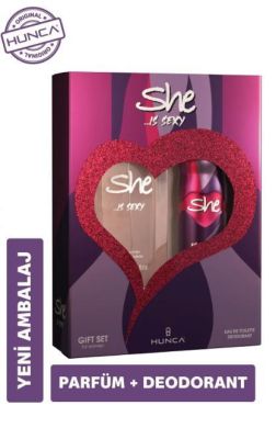 She Is Sexy Edt 50 ml + 150 ml Deodorant Kadın Parfüm Seti 8690973029119