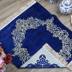  Bohçalık Saray Seccade Çantalı Özel Seri - Lacivert 70x120 cm - 650 gr