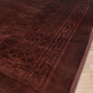  Soft Yumuşak Peluş Seccade Koyu Kahve 80 x 120 cm - 1100 gr