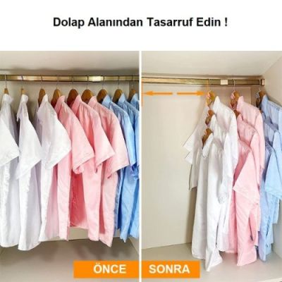  Dolap İçi Askı Aparatı Organizer