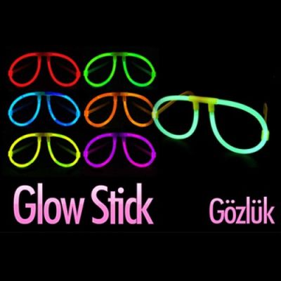  Glowstick Karanlıkta Yanan Parti Gözlüğü 12 Adet