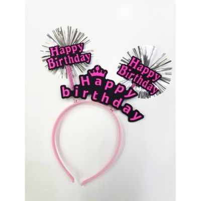  Happy Birthday Neon Renk Doğum Günü Tacı 12 Adet