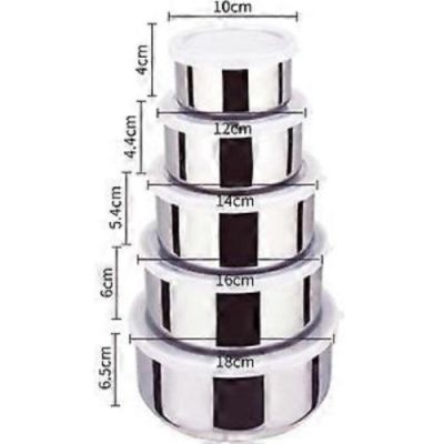  Paslanmaz Çelik Yemek Saklama Kabı Seti
