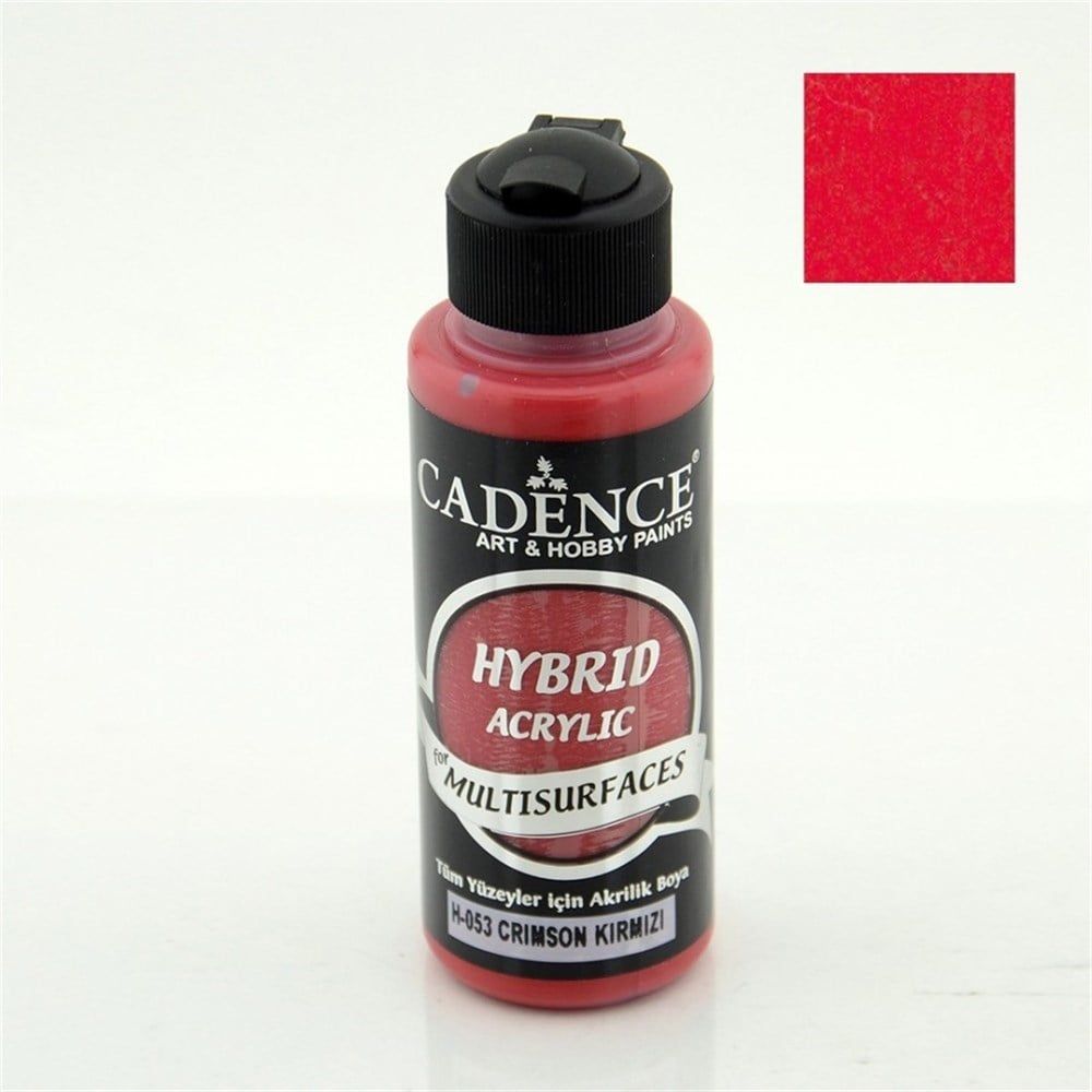  Cadence Hybrid Multisurface Akrilik Boya 120 ml H053 Crimson Kırmızı