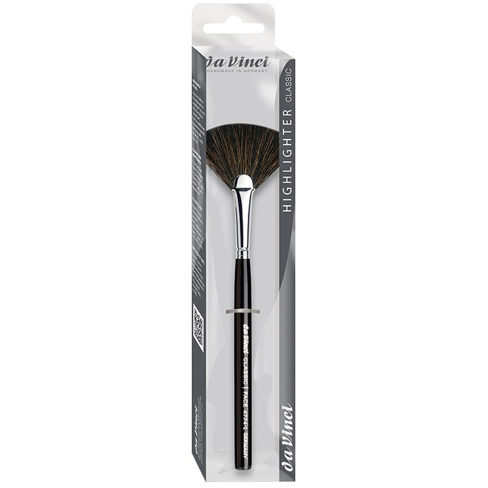 Da Vinci 4774  Seri Classic Fan Brush Dark Brown Extra Fine Mountain Goat Hair No:0