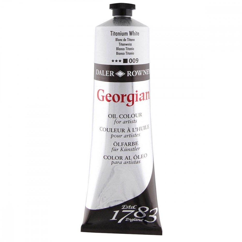 Daler Rowney Georgian Yağlı Boya 225 ml 009 Titanium White