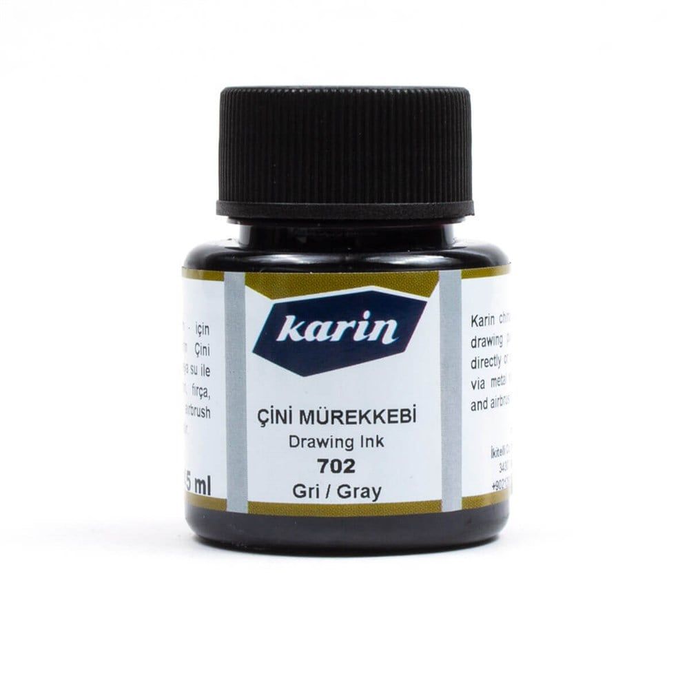 Karin Çini Mürekkebi Gri 45 ml