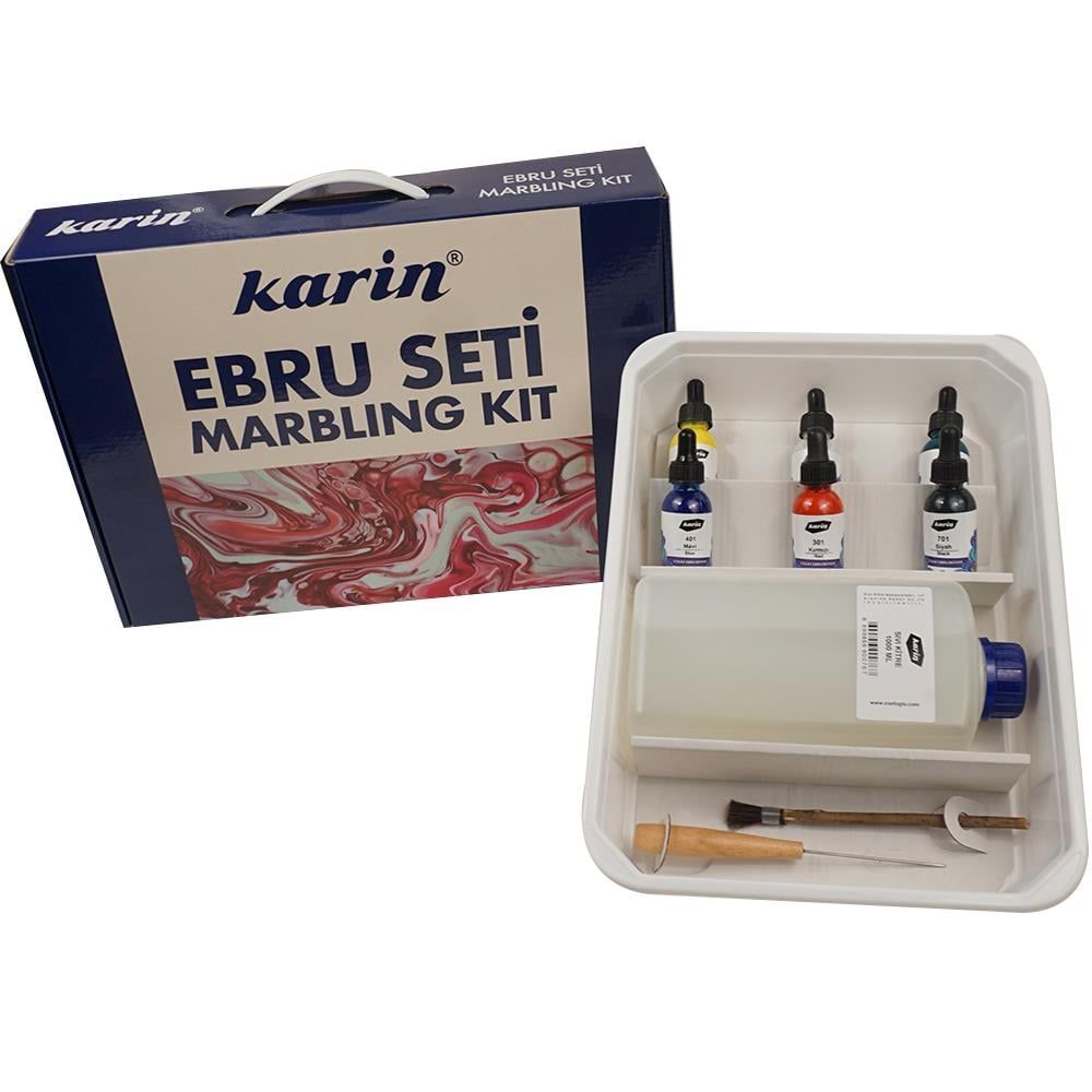  Karin Kolay Ebru Başlangıç Seti 6 Renk ( Küçük )