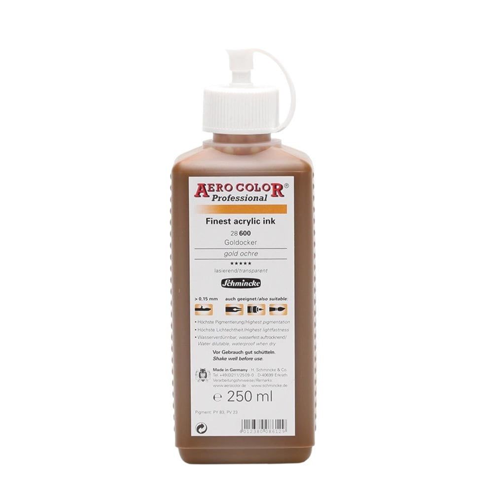  Schmincke Aero Color Akrilik Mürekkep 250 ml 600 Gold Ochre