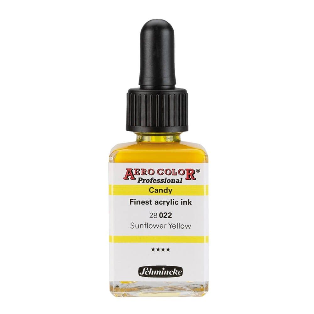 Schmincke Aero Color Akrilik Mürekkep 28 ml 022 Sunflower Yellow