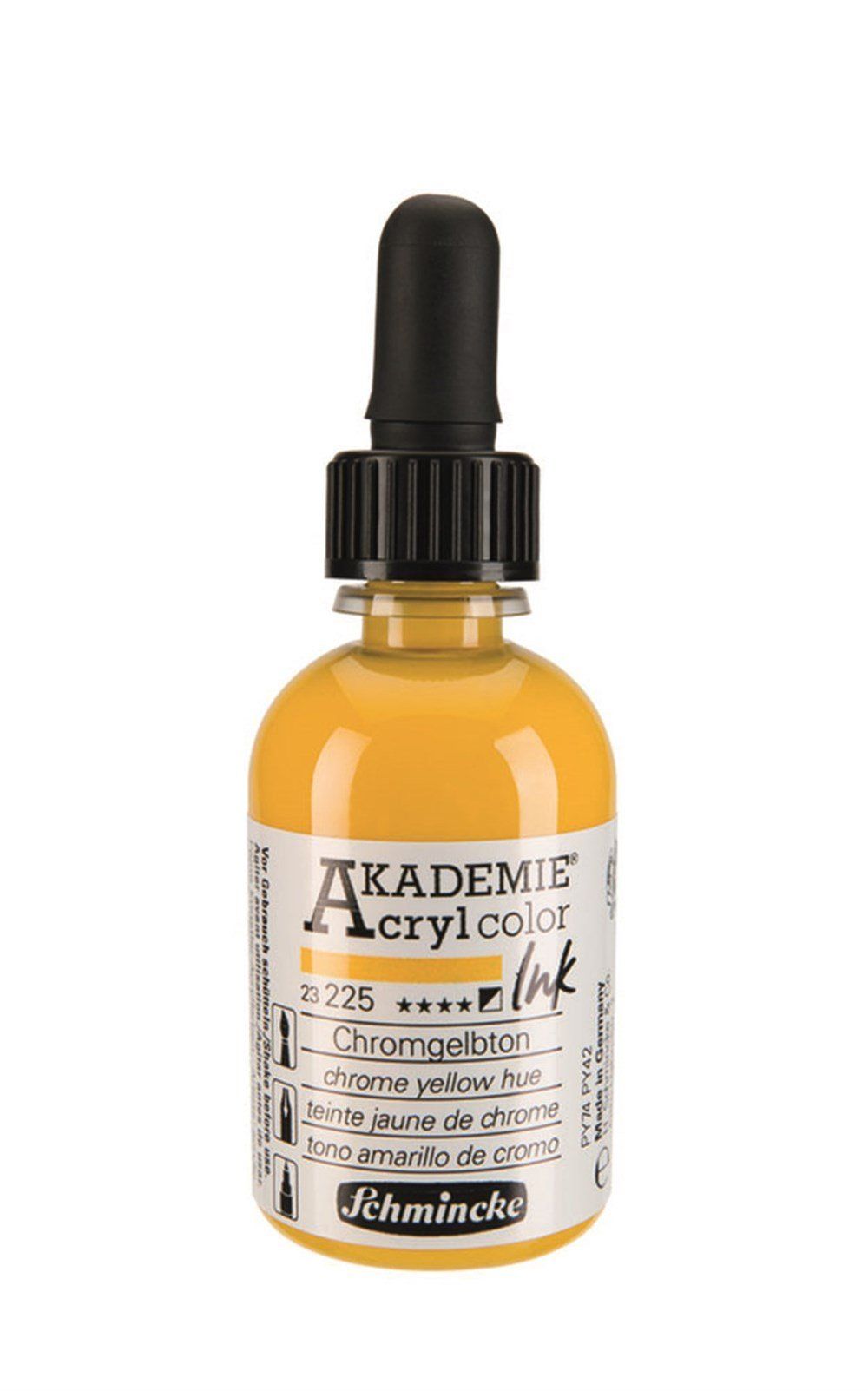  Schmincke Akademie Akrilik Mürekkep 50 ml 225 Chrome Yellow Hue