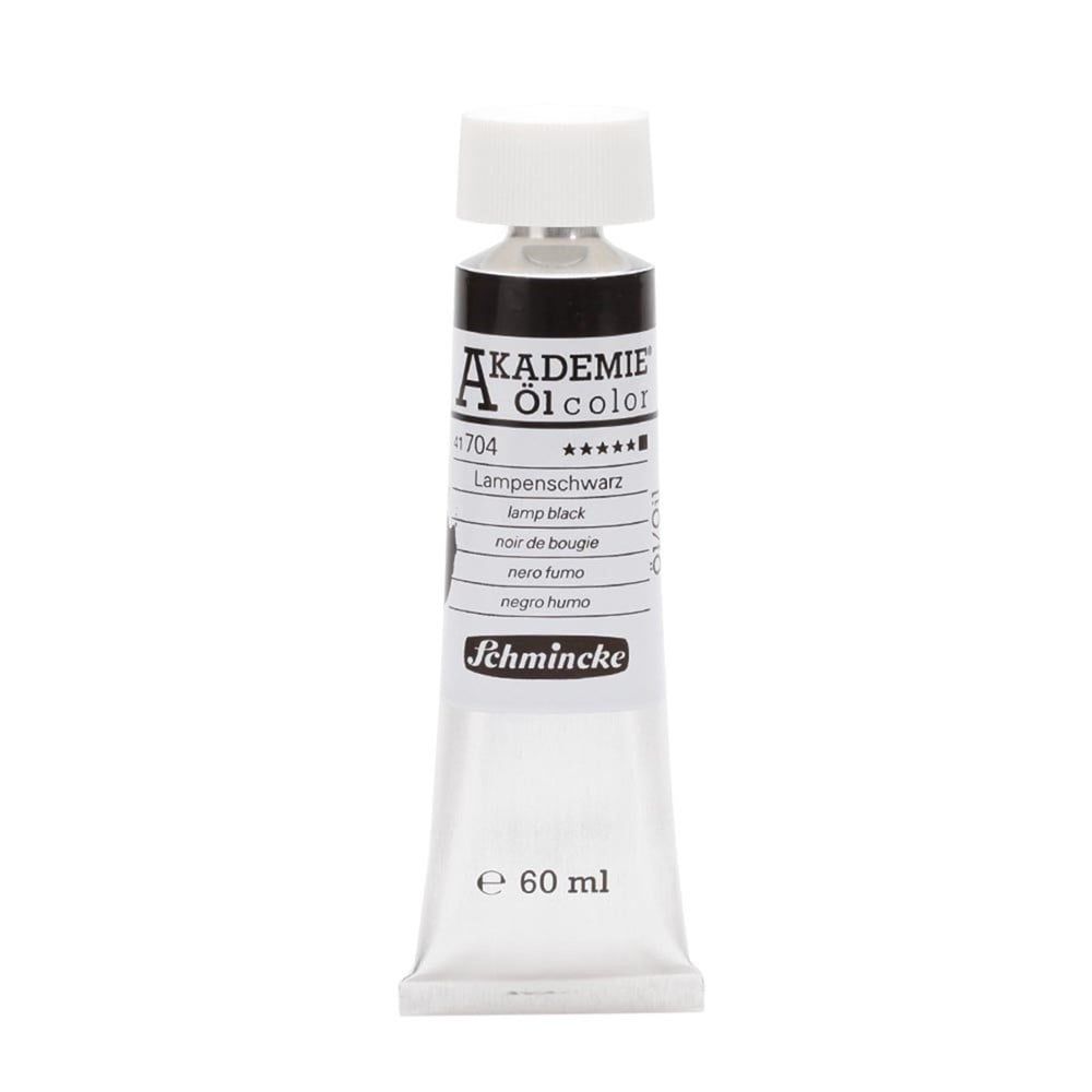  Schmincke Akademie Öl Color Yağlı Boya 60 ml Seri 1 704 Lamp Black