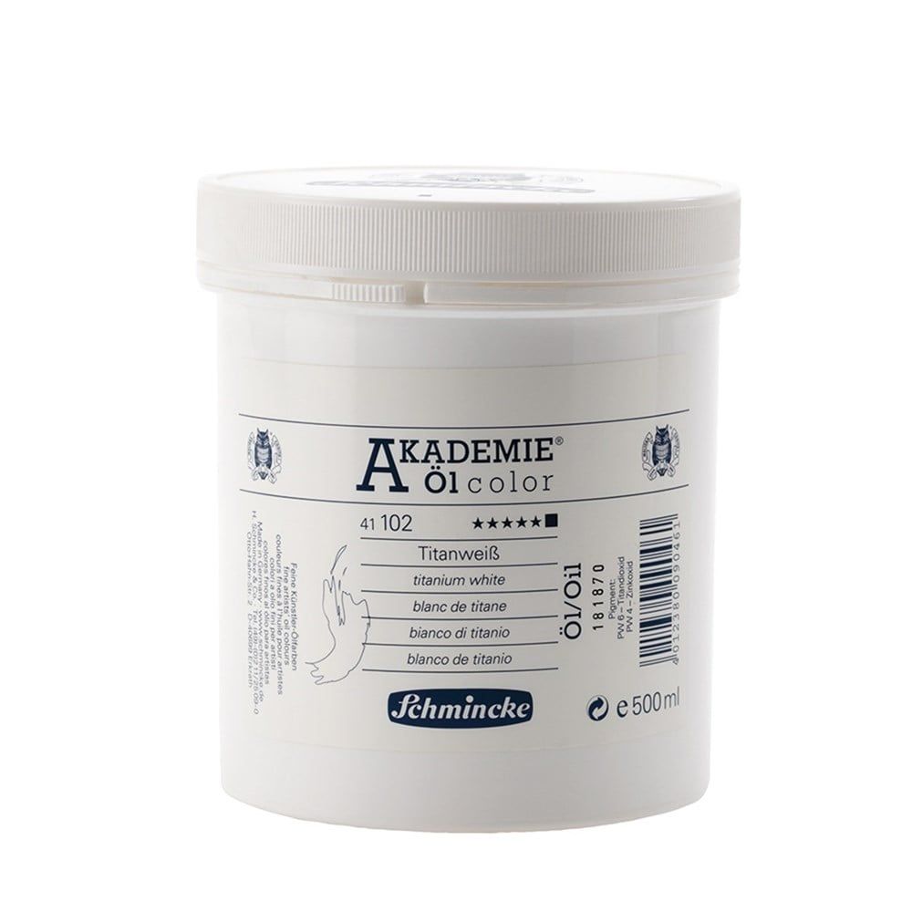  Schmincke Akademie Yağlı Boya 500 ml Titanium White