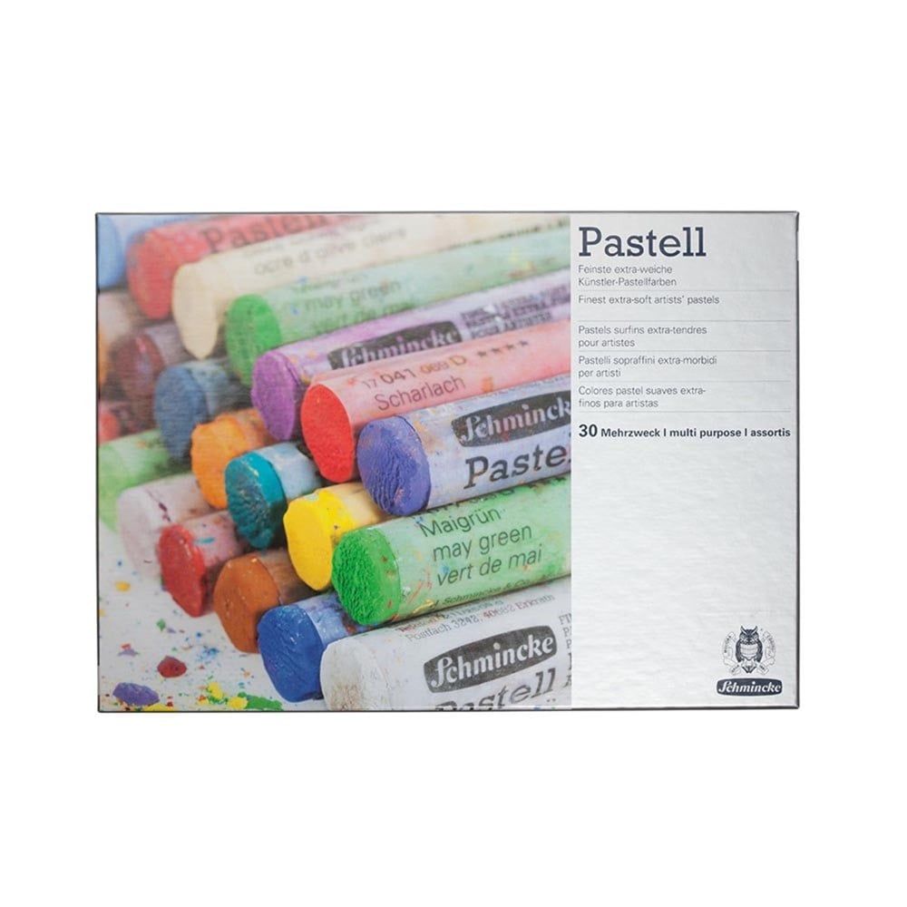  Schmincke Artist Soft Pastel Karton Kutulu Pastel Boya Seti Genel Amaçlı 30 Renk 77230