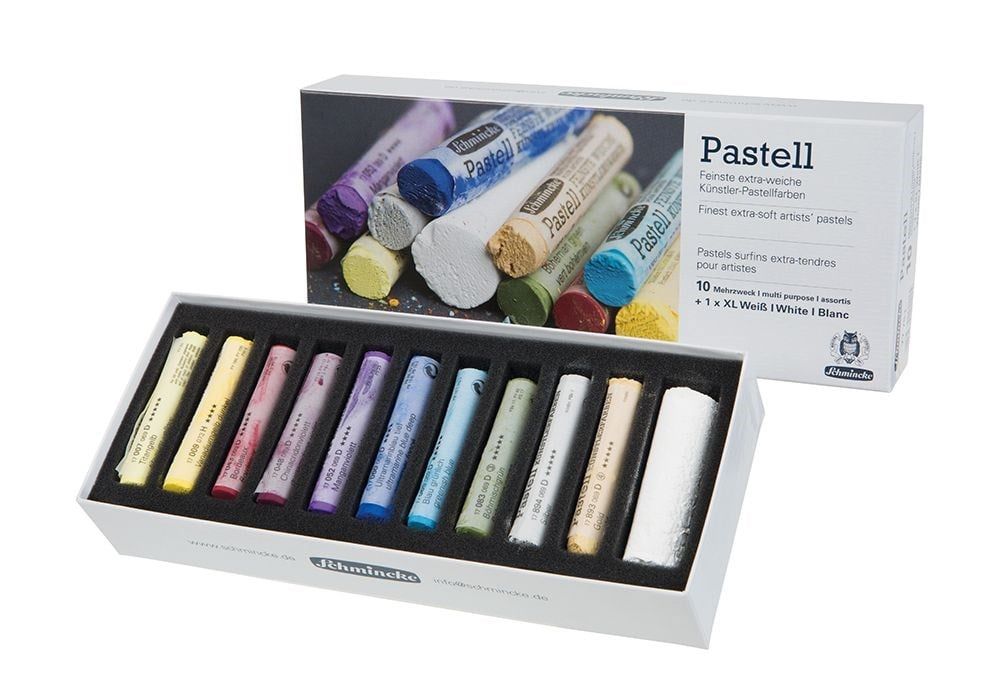 Schmincke Artist Soft Pastel Karton Kutulu Pastel Boya Seti Genel Amaçlı 10 Renk + 1 XL White 77751