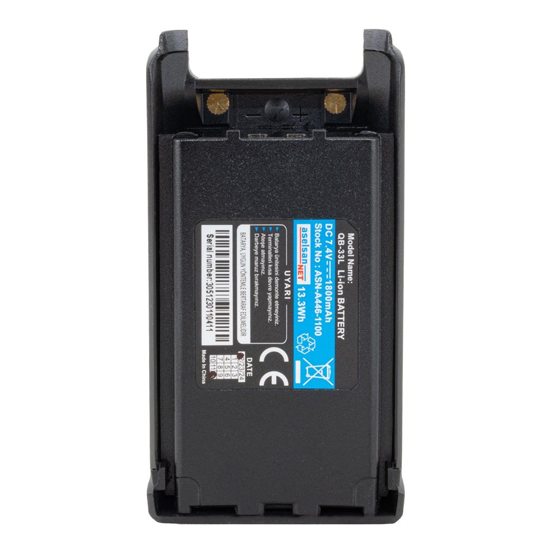  ASELSAN ASN-446-1100 QB-33L DC 7.4V 1800MAH LI-ION BATARYA