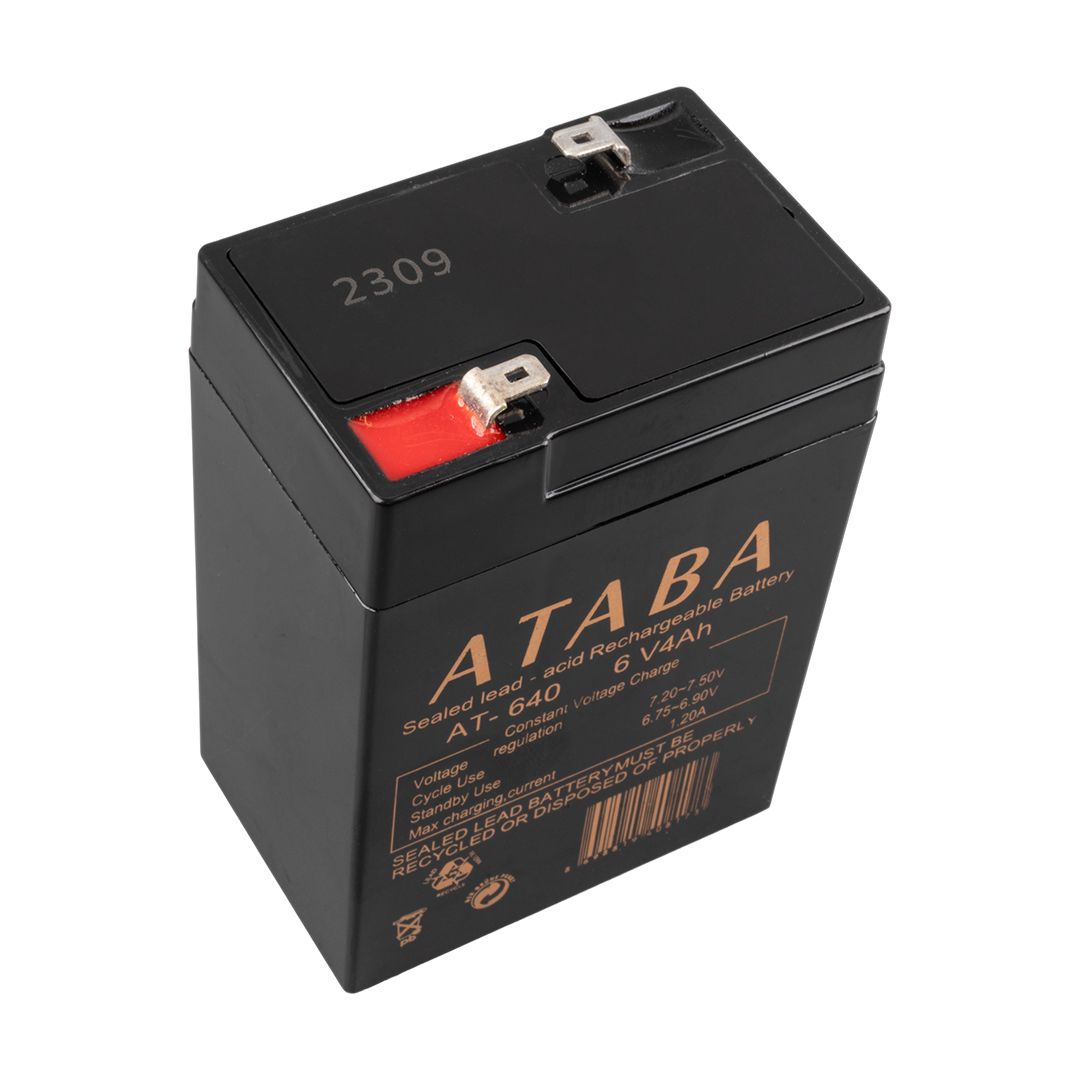 ATABA AT-640 6 VOLT - 4 AMPER IŞILDAK AKÜSÜ (70 X 47 X 101 MM)