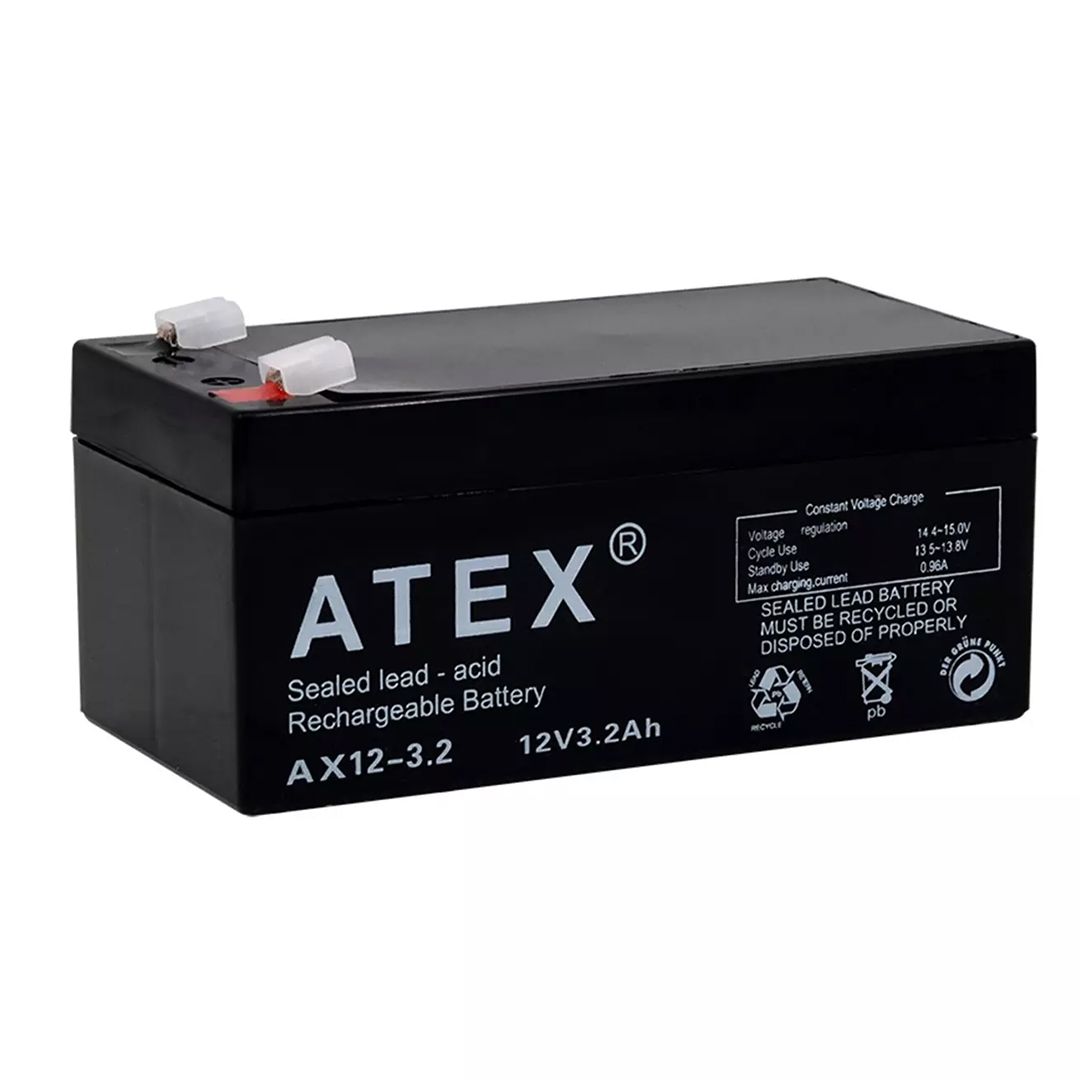 ATEX AX12-3.2 12 VOLT - 3.2 AMPER AKÜ (13.4X6.7X6.1CM)