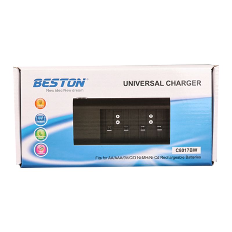  BESTON C8017BW AA/AAA/9V/C BOY/D BOY TÜM BOY PİL ŞARJ CİHAZI