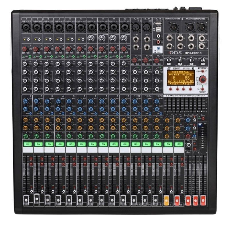  DDS DPX-PRO16 4X1250 WATT 16 KANAL POWER MIXER