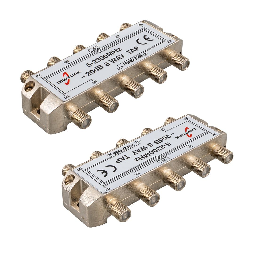  DIGITURK 5-2150 MHZ 20DB 8 YOLLU TAP SWITCH 1/8 SPLITTER