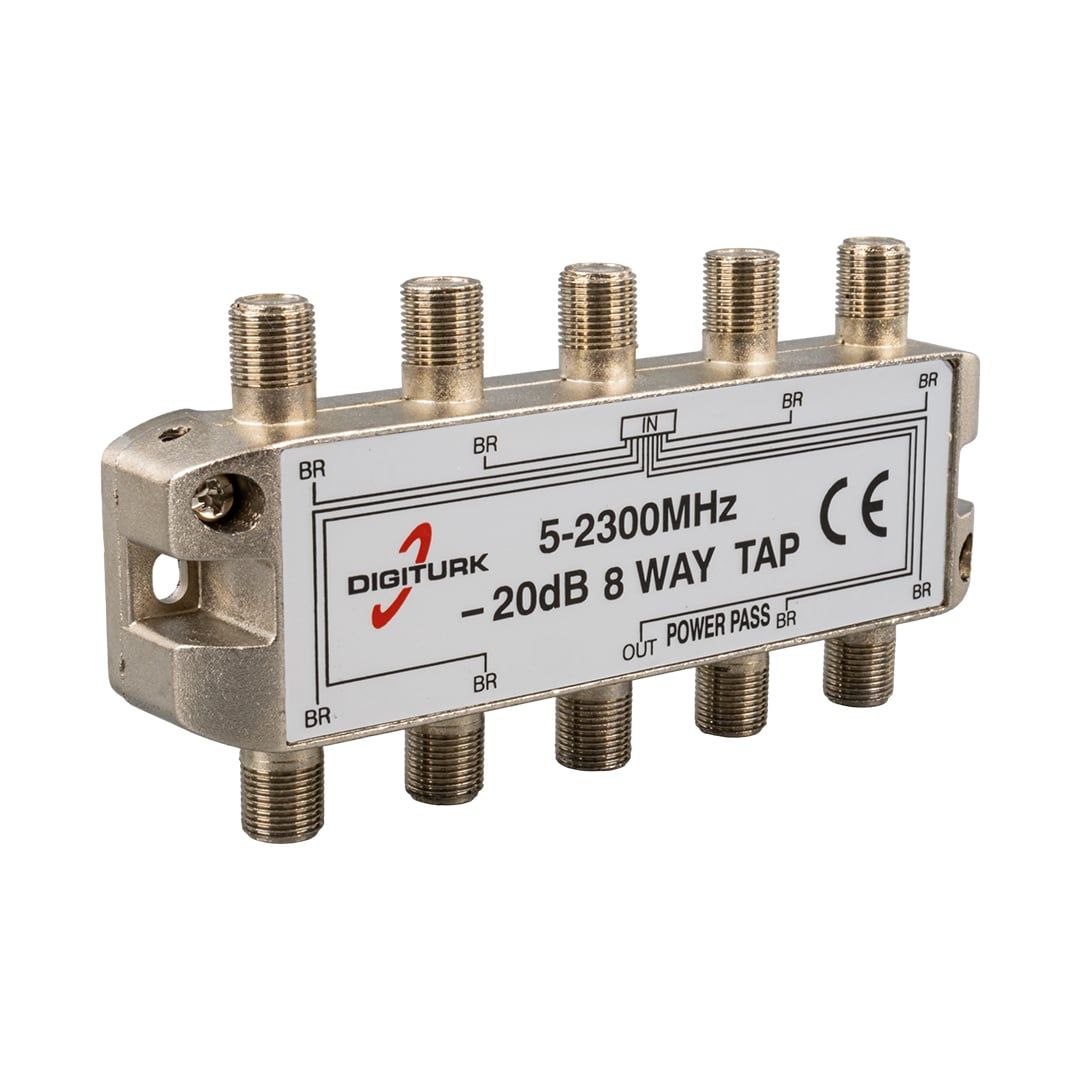  DIGITURK 5-2150 MHZ 20DB 8 YOLLU TAP SWITCH 1/8 SPLITTER