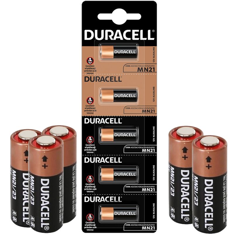  DURACELL LİTYUM MN21 PİL 5Lİ PAKET (ALARM PİLİ 23A)