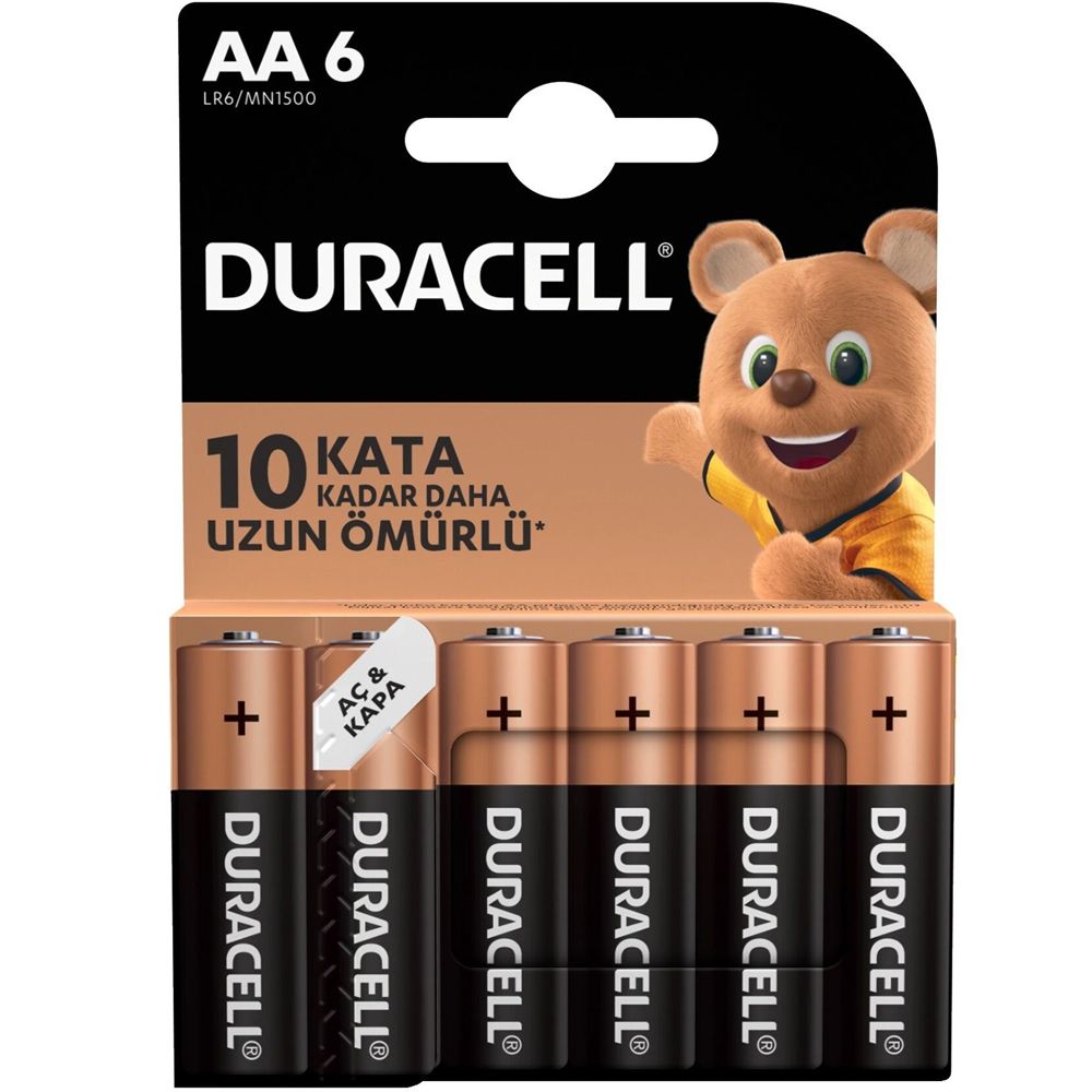  DURACELL AA KALEM PİL (6LI) PAKET FİYAT