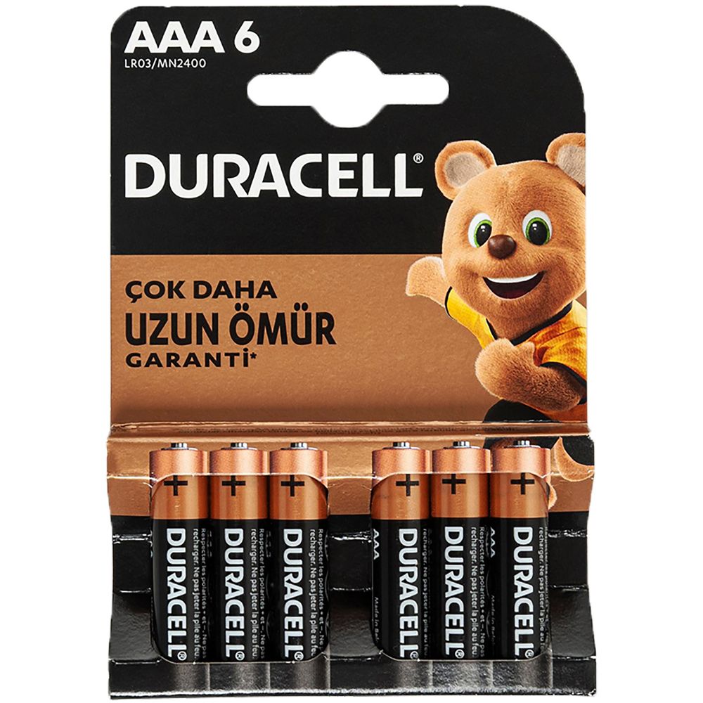  DURACELL AAA İNCE PİL (6LI) PAKET FİYAT