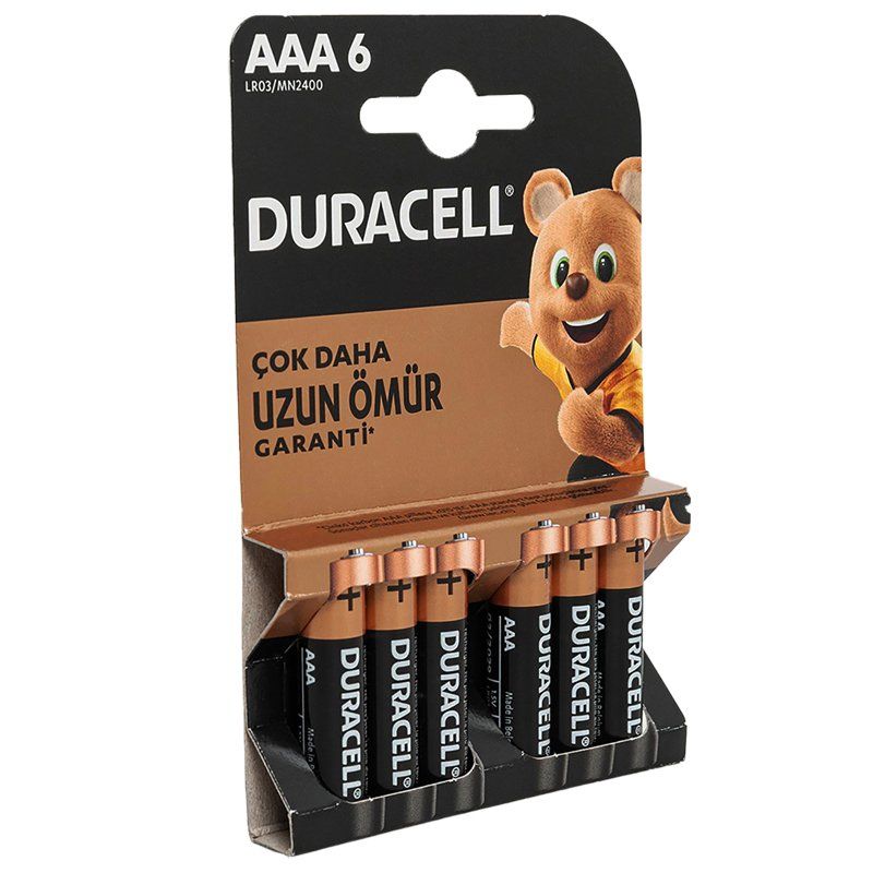  DURACELL AAA İNCE PİL (6LI) PAKET FİYAT