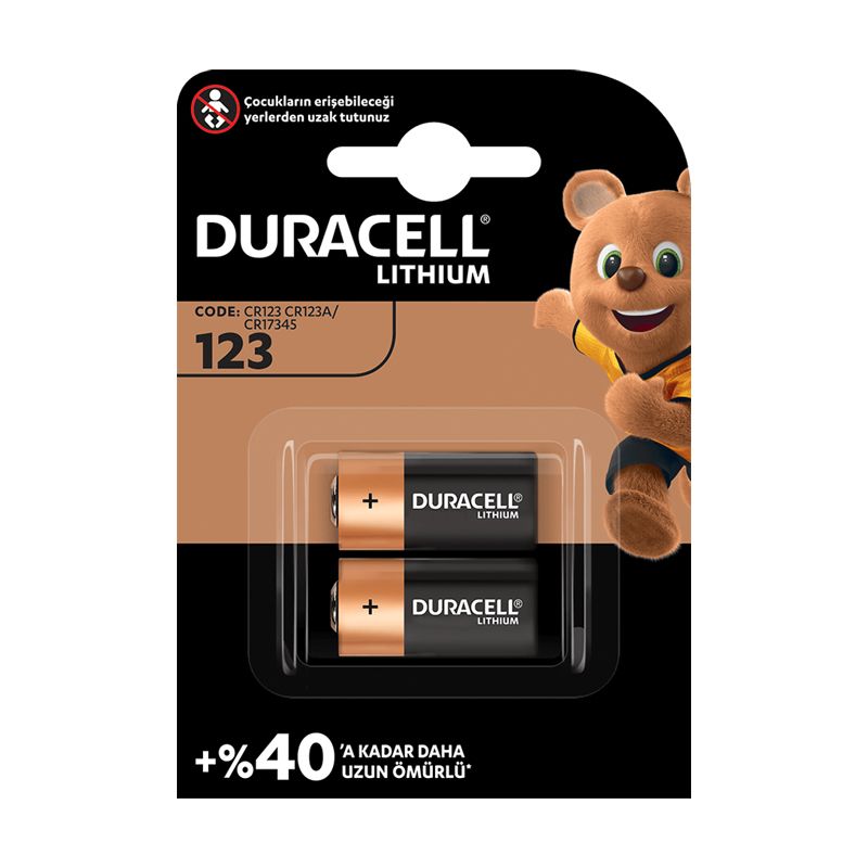  DURACELL CR123A 3V LİTYUM PİL 2Lİ PAKET FİYAT