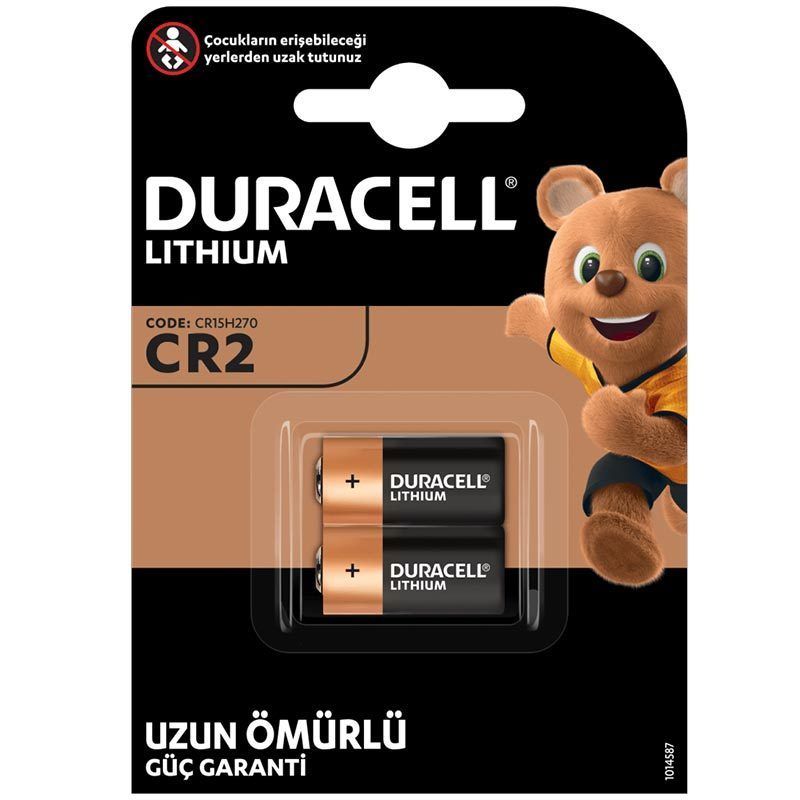  DURACELL CR2 3 VOLT LİTHİUM PİL 2Lİ PAKET