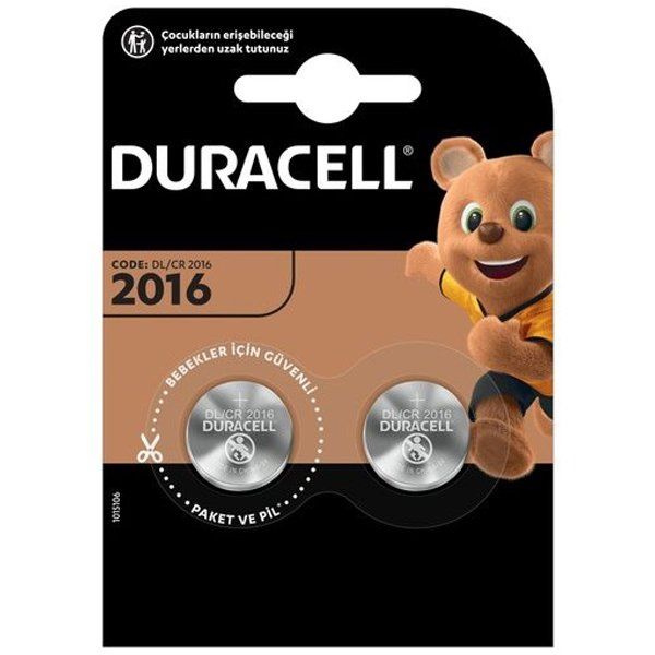  DURACELL CR2016 LİT. PİL 2Lİ PAKET FİYAT