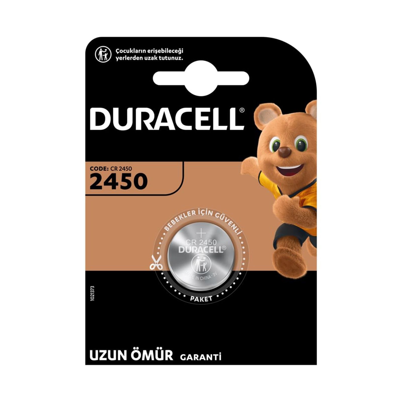 DURACELL CR2450 LİT. PİL TEK FİYAT