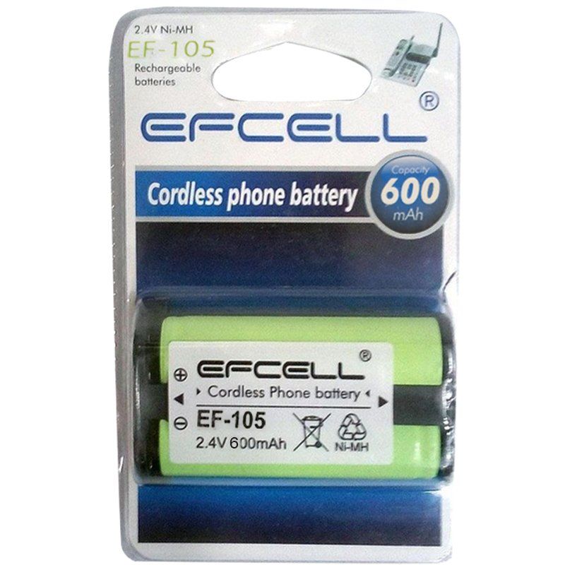  EFCELL EF-105 TELSİZ TEL. PİLİ MP105  (2.4V -600MA) (HHR-P105)