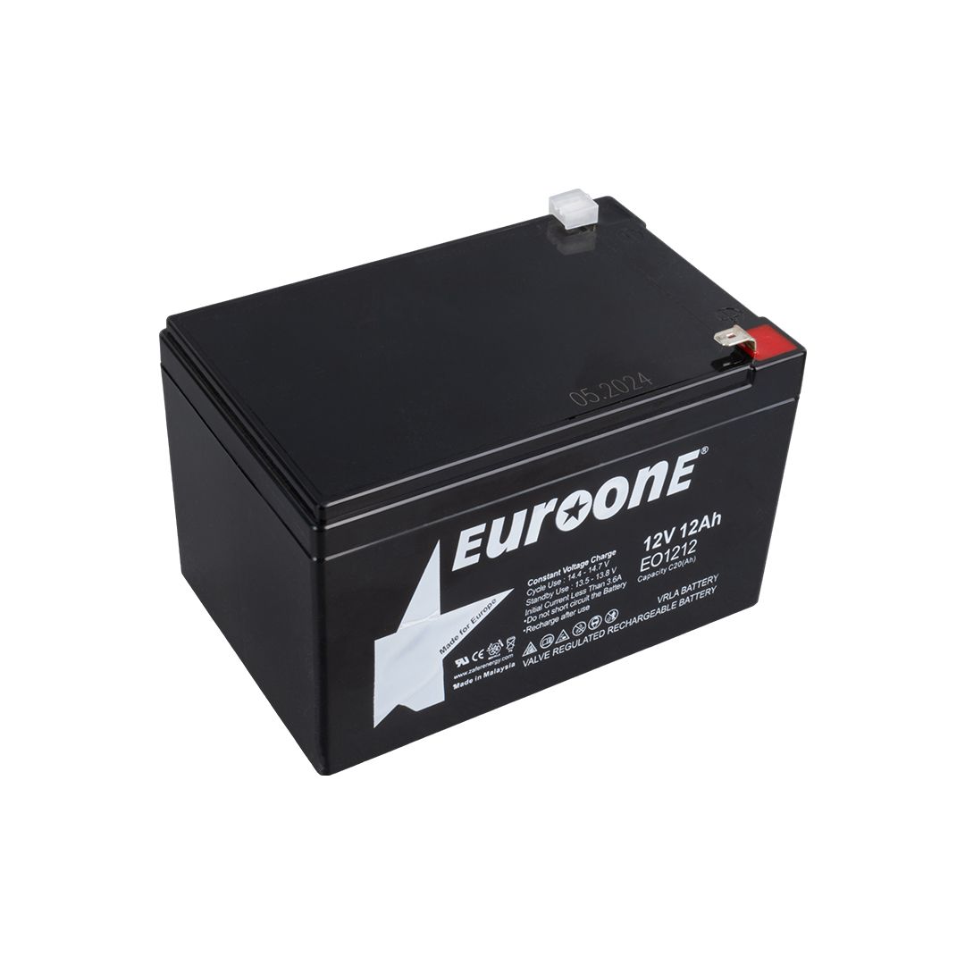  EUROONE EO-1212 12 VOLT - 12 AMPER AKÜ  (151 X 98 X 95 MM)