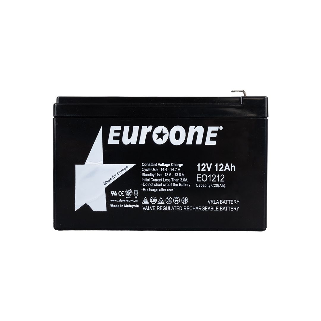  EUROONE EO-1212 12 VOLT - 12 AMPER AKÜ  (151 X 98 X 95 MM)