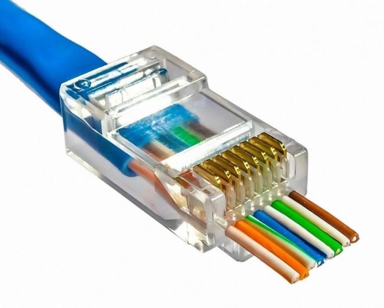 FULLY H-607K EZ YENİ NESİL RJ45 CAT5/CAT6 8P/8C AÇIK UÇLU SOKET (100LÜK PAKET)