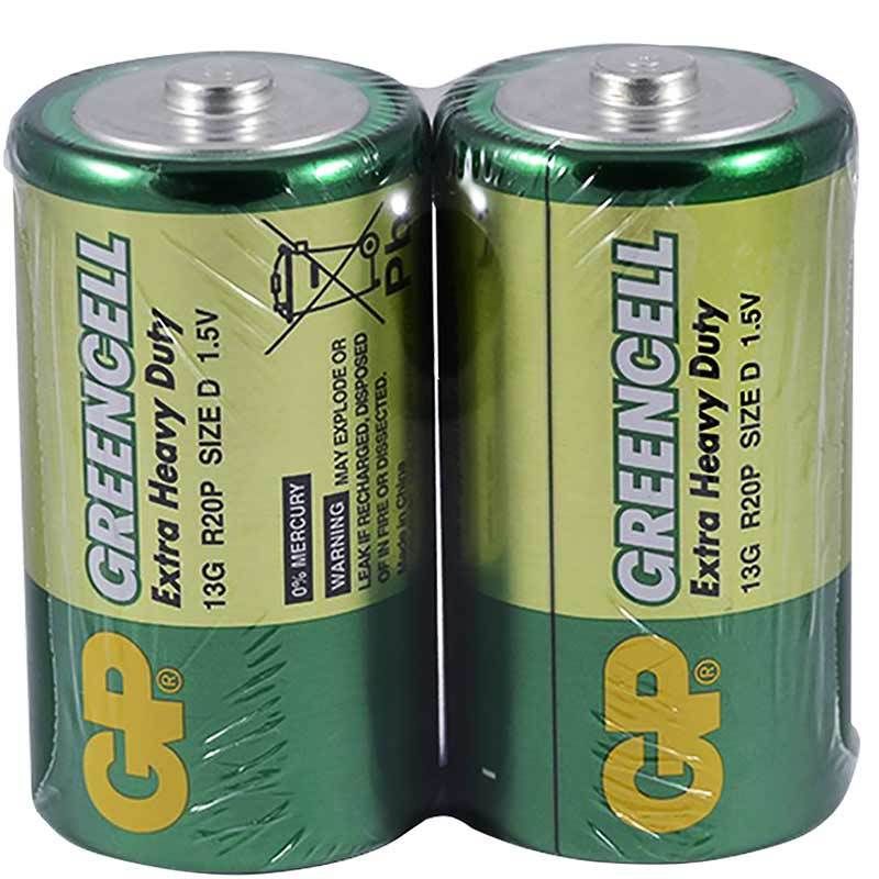  GP 13G 2S2 GREENCELL/SUPERCELL  R20 BÜYÜK D BOY PİL (20 Lİ PAKET)