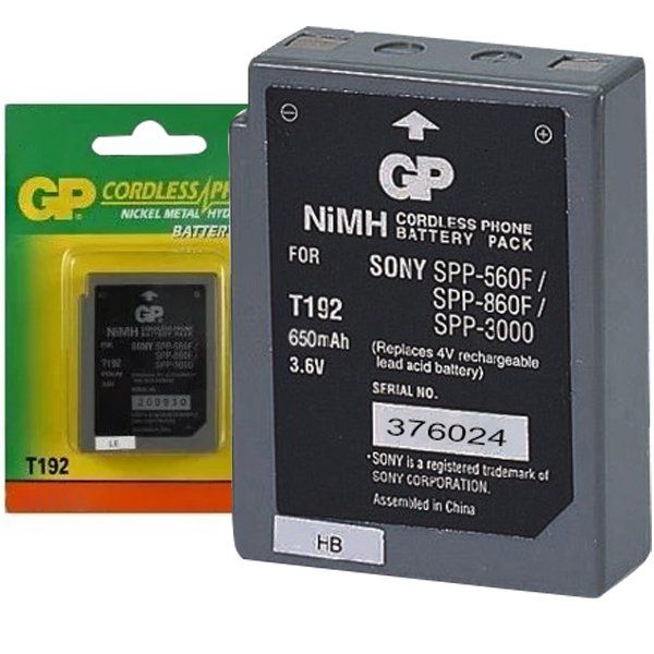  GP T192 3.6V/600MAH LG SONY BPT40 TELSİZ TELEFON PİLİ