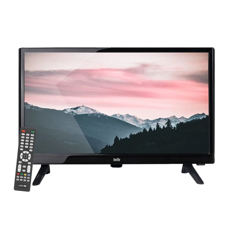  HELLO HL-2200 22 FULL HD LED MONİTÖR  (220V-12 VOLT) (AUDIO IN-RCA-VGA-HDMI-USB) 55 CM X 32 CM