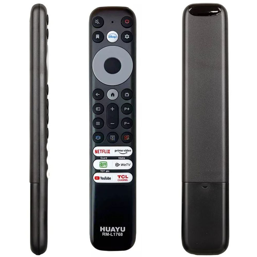 HUAYU TCL RM-L1768 SES KOMUTSUZ TCL RC902V RMR1 NETFLIX-PRIME VIDEO-GUARD-MEDIA-YOUTUBE TUŞLU LCD LED TV KUMANDASI