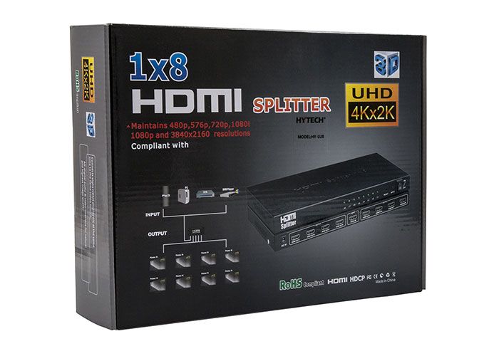  HYTECH HY-LU8 8 PORT 4KX2K HDMI SPLITTER DAĞITICI