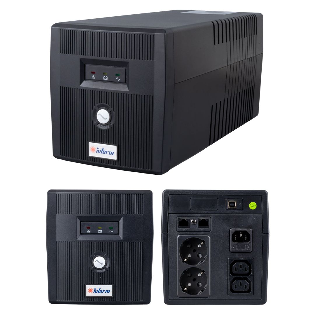 INFORM GUARDIAN 1200VA UPS KESİNTİSİZ GÜÇ KAYNAĞI 7/20DK (2X7AH)